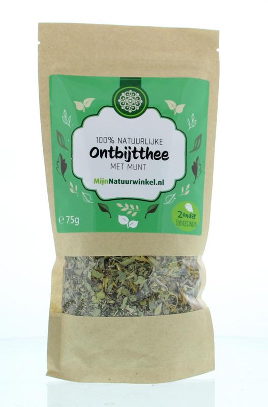 MijnNatuurwinkel Ontbijt thee met munt 75.00 Gram