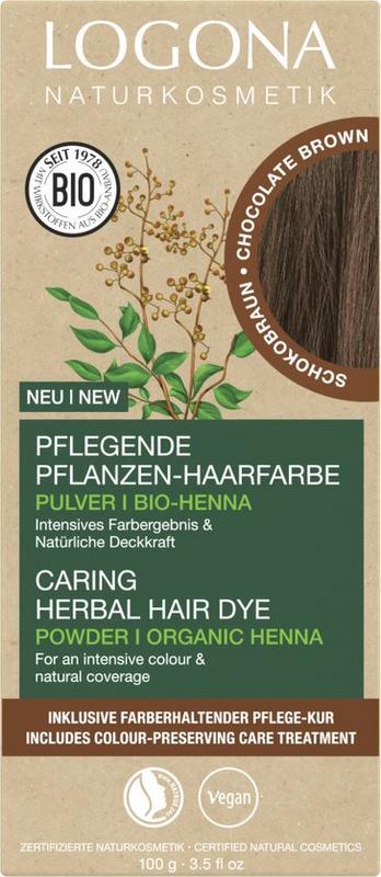 Logona Haarkleur 091 chocolade bruin 100 Gram