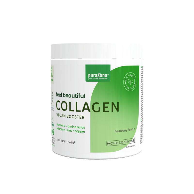 Purasana Collagen booster vegan blueberry 240.00 Gram