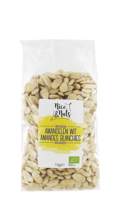 Nice & Nuts Amandelen wit bio 1.00 Kilogram