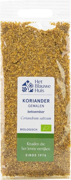 Het Blauwe Huis Koriander gemalen bio 25.00 Gram