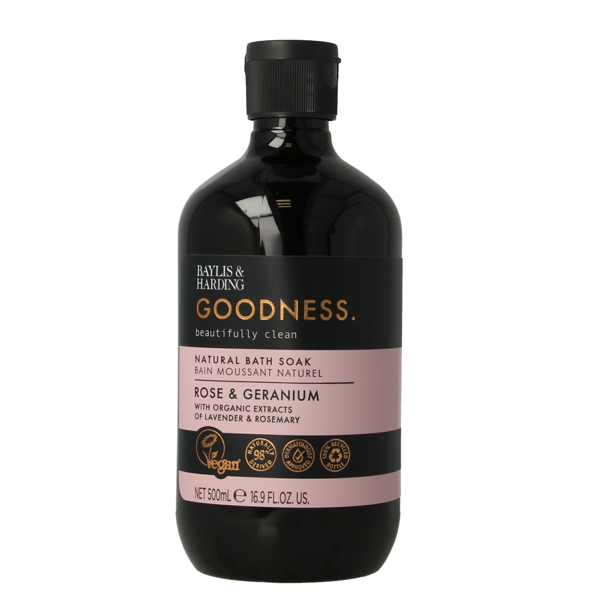 Baylis & Harding Bath soak goodness rose & geranium 500.00 Milliliter
