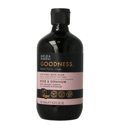 Baylis & Harding Bath soak goodness rose & geranium 500.00 Milliliter