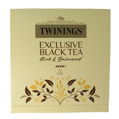 Twinings Exclusive black tea envelop 100.00 Zakjes