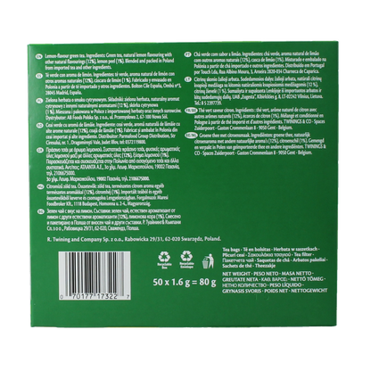 Twinings Green lemon envelop 50.00 Zakjes