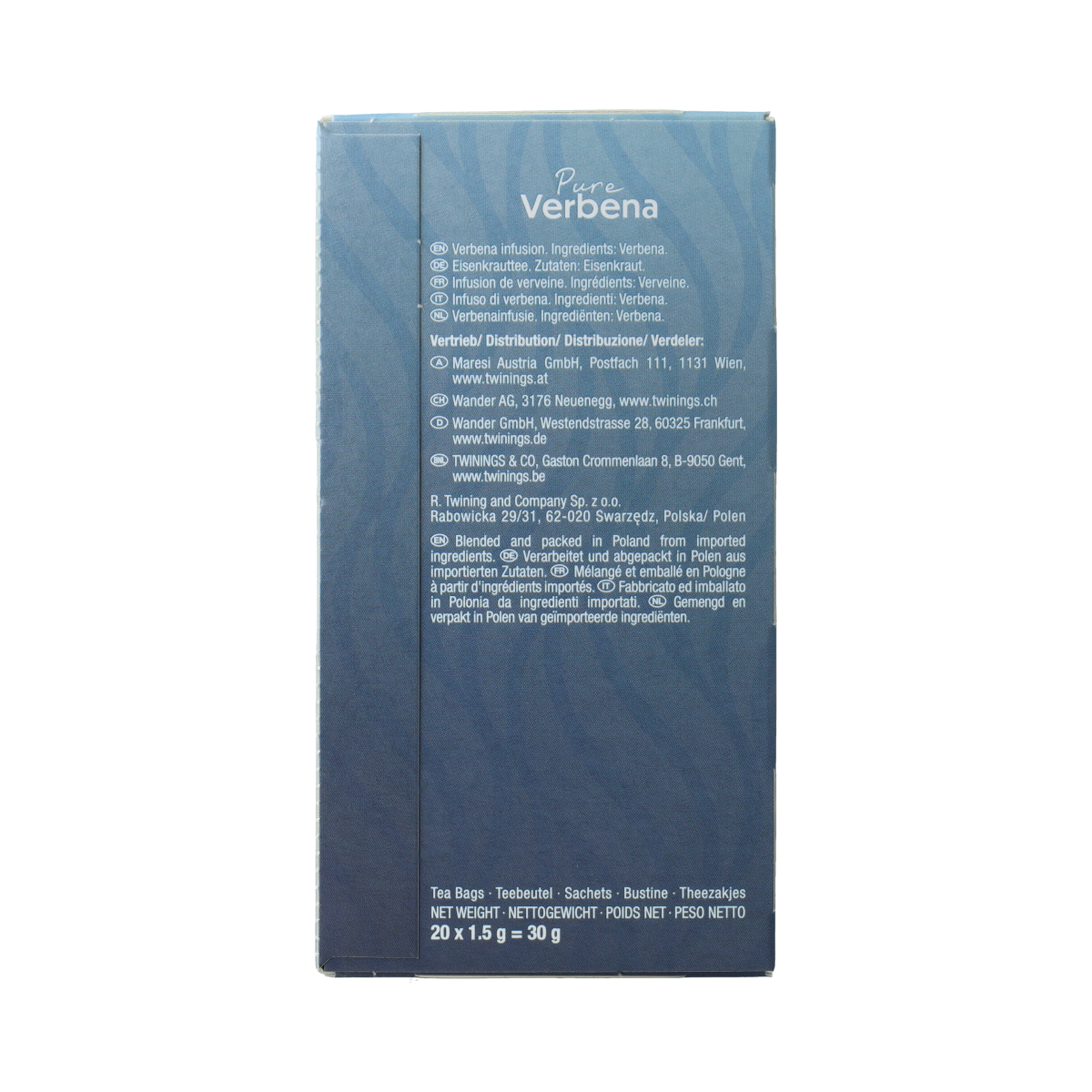 Twinings 20S PURE VERBENA 20.00 Zakjes