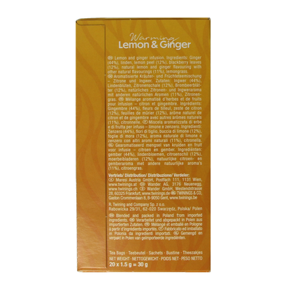 Twinings Citroen gember 20.00 Zakjes