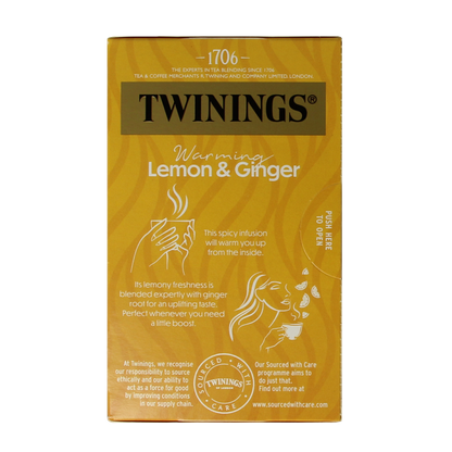 Twinings Citroen gember 20.00 Zakjes