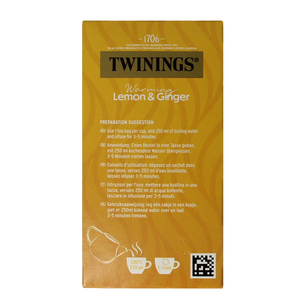 Twinings Citroen gember 20.00 Zakjes