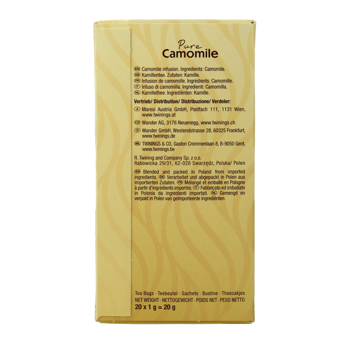 Twinings Kamille 20.00 Zakjes