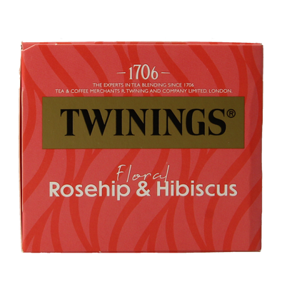 Twinings Rozenbottel hibiscus 20.00 Zakjes