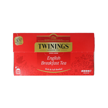 Twinings English breakfast thee envelop zwart 25.00 Zakjes