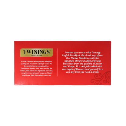 Twinings English breakfast thee envelop zwart 25.00 Zakjes