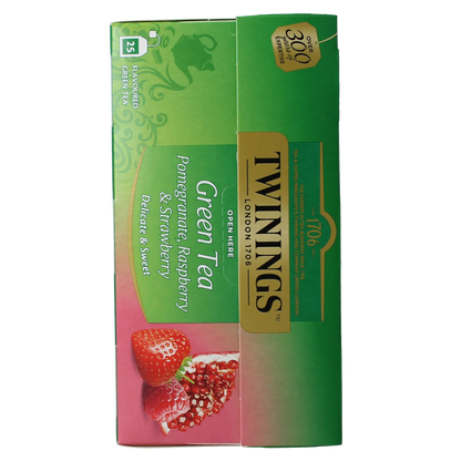 Twinings The vert pomogranate raspberry strawberry 25.00 Zakjes