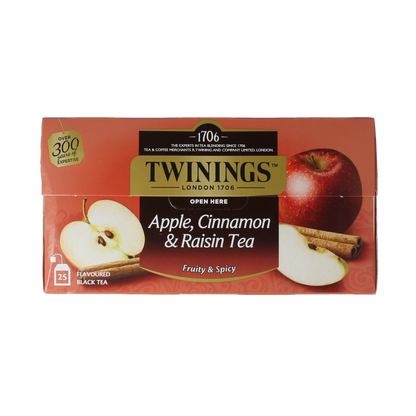 Twinings Apple cinnamon raisin 25.00 Zakjes