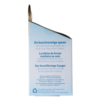 Dr. Brown's Options+ Y-speen brede halsfles 2.00 Stuks