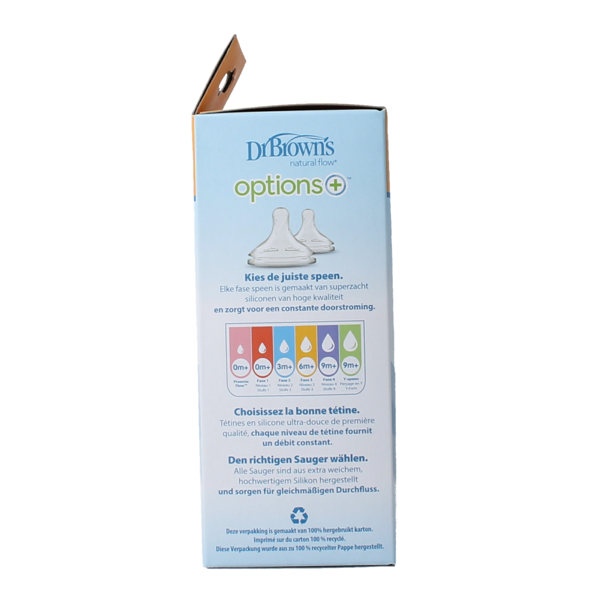 Dr. Brown's Options+ brede halsfles 150ml 1.00 Stuks