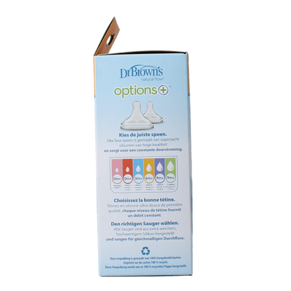 Dr. Brown's Options+ brede halsfles 150ml 1.00 Stuks