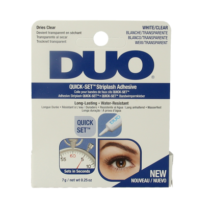 DUO Quickset striplash adhesive white/clear 7 Gram