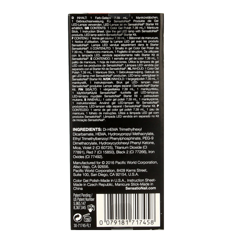 Sensationail Color gel mauving 7.4 Milliliter