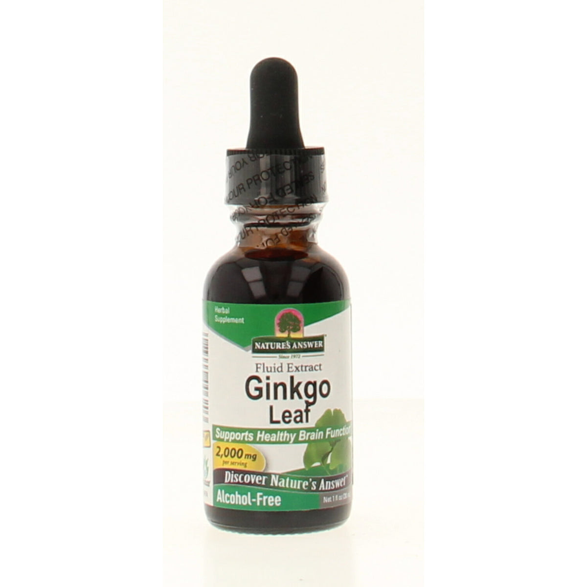 Natures Answer Ginkgo biloba extract alcoholvrij 30.00 Milliliter