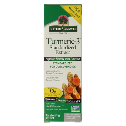 Natures Answer Turmeric-3 Curcuma extract alcoholvrij 30.00 Milliliter