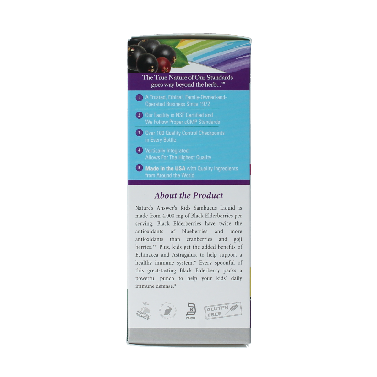Natures Answer Sambucus kids vlierbessen extract 120.00 Milliliter