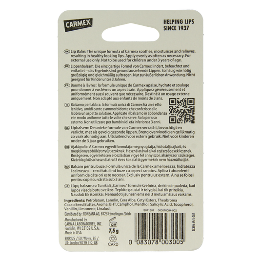 Carmex  Lip balm classic potje 7.50 Gram