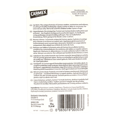 Carmex  Lip balm classic tube 10.00 Gram
