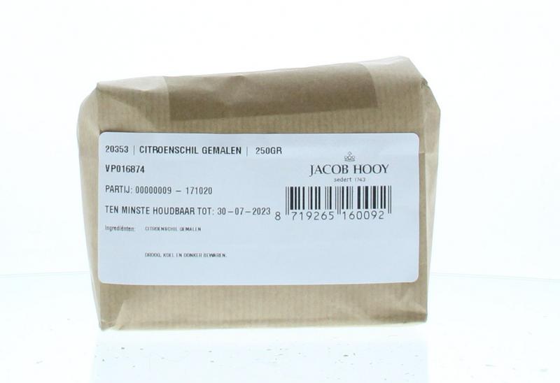 Jacob Hooy Citroenschil gemalen 250.00 Gram