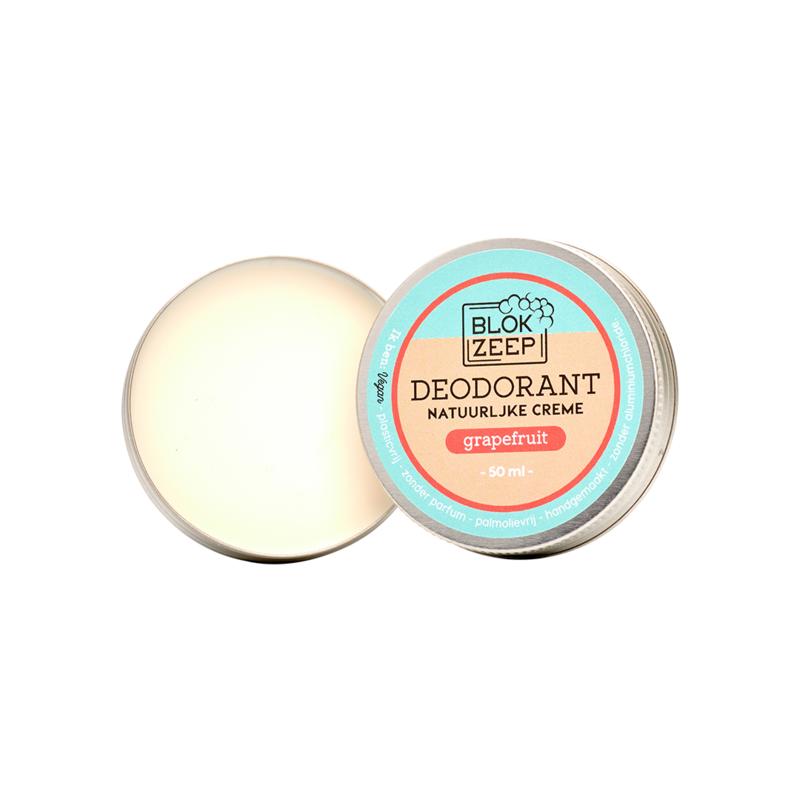 Blokzeep Deodorant creme grapefruit 50.00 Milliliter