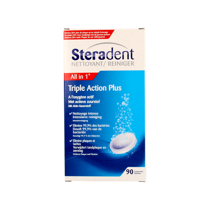 Steradent Triple action plus 90.00 Stuks