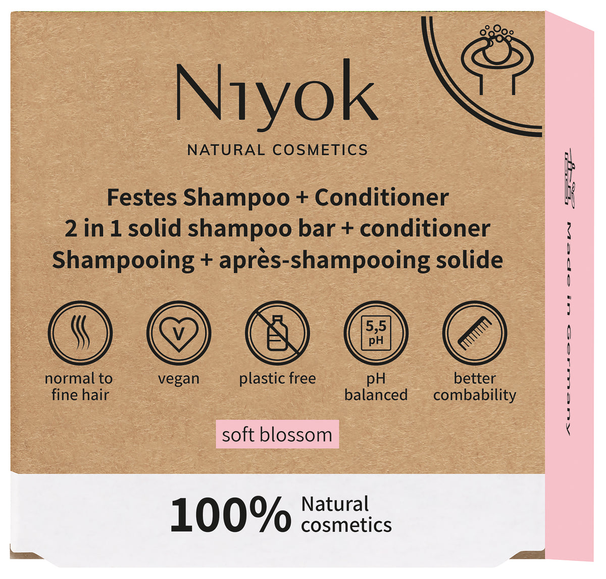 Niyok 2 in 1 shampoo/condition soft blossom 80.00 Gram