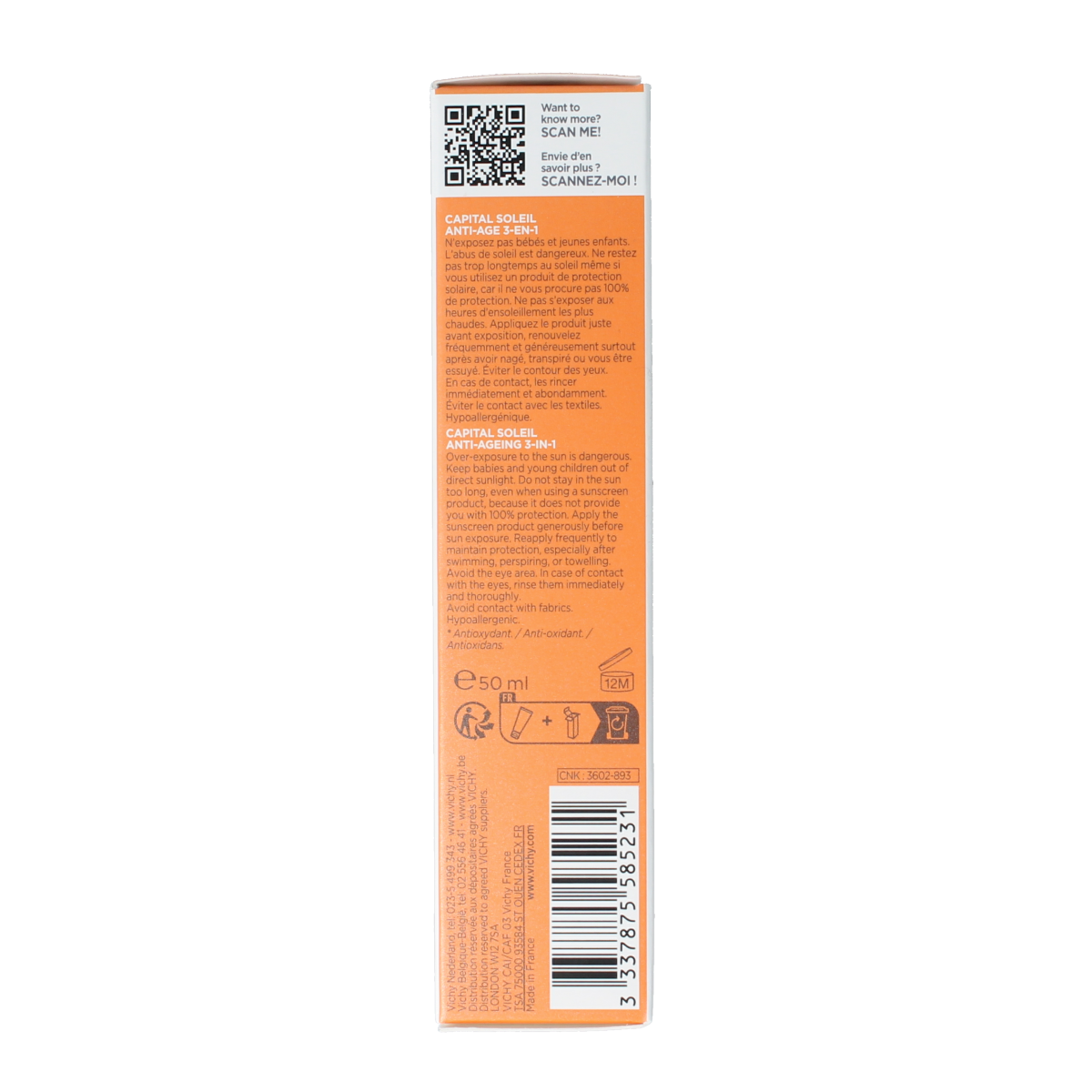 Vichy Capital soleil anti-age SPF50 50.00 Milliliter