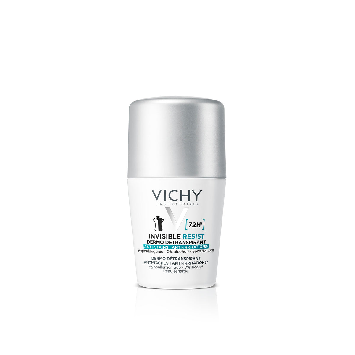 Vichy Deodorant roll-on invisible resist anti-transpiran 50.00 Milliliter