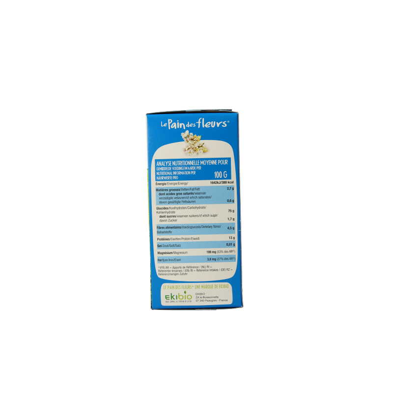 Pain Des Fleurs Krokante crackers boekweit zoutloos glutenvrij bio 150 Gram