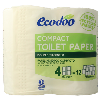 Ecodoo Toiletpapier compact ecologisch bio 4.00 Stuks