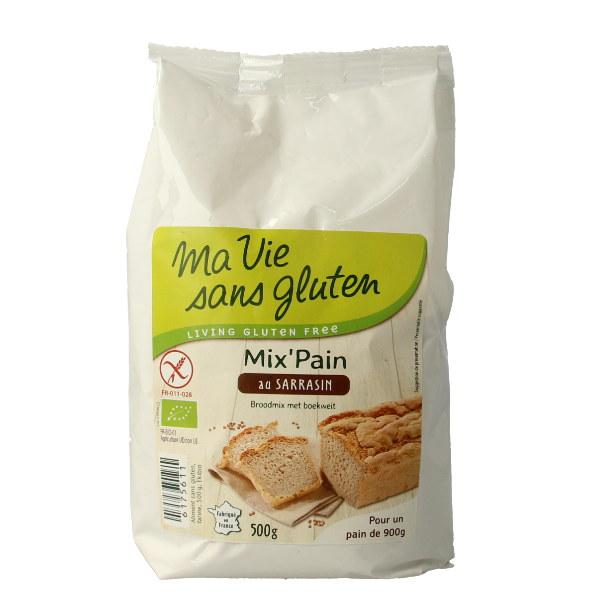 Ma Vie Sans Broodmeel met boekweit glutenvrij bio 500.00 Gram