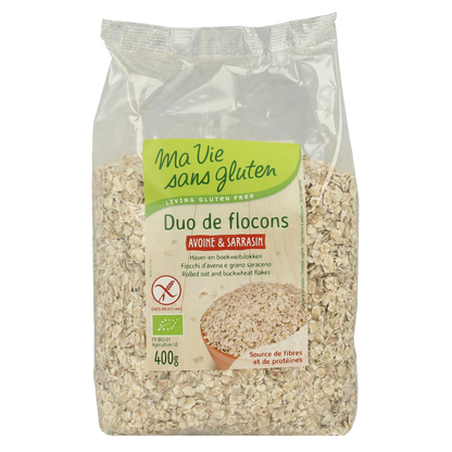 Ma Vie Sans Haver en boekweit vlokken glutenvrij bio 400.00 Gram