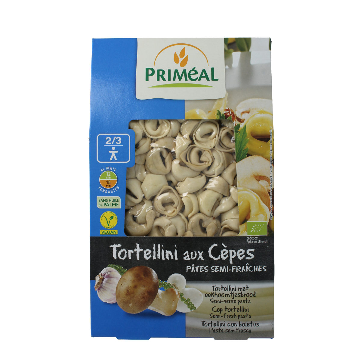 Primeal Tortellini eekhoorntjesbrood bio 250.00 Gram