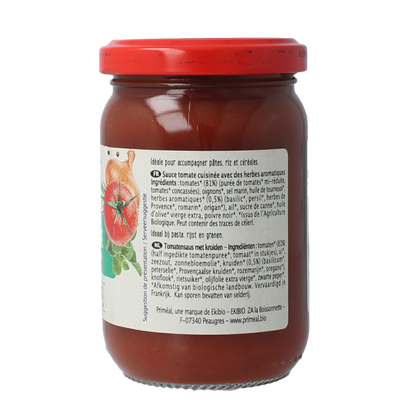 Primeal Tomatensaus Provencaalse stijl bio 200 Gram