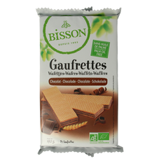 Bisson Chocolade wafels gaufrettes bio 190.00 Gram