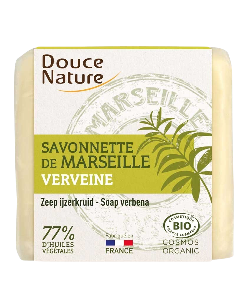 Douce Nature Zeep Marseille ijzerkruid/verbena bio 100.00 Gram