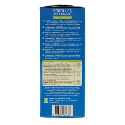 Primeal Corolle halfvolkoren pasta bio 400 Gram