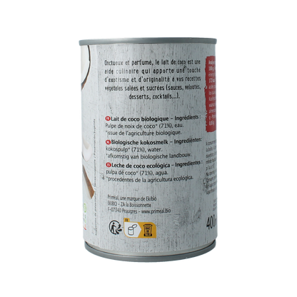 Primeal Kokosmelk bio 400.00 Milliliter