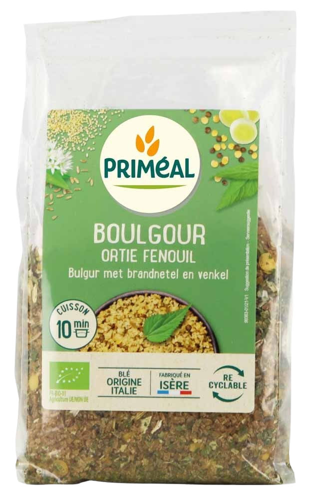 Primeal Bulgur met brandnetel  en venkel bio 300.00 Gram