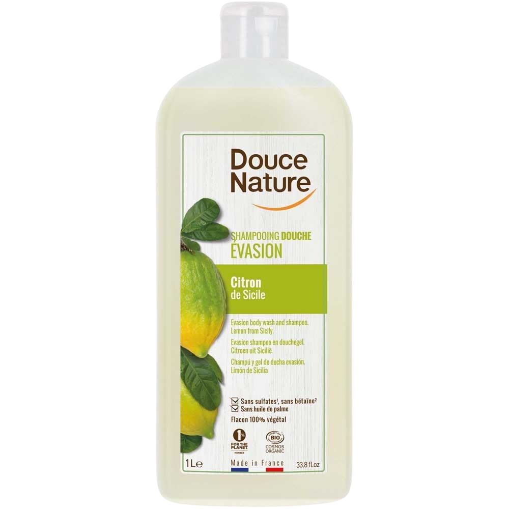 Douce Nature Douchegel & shampoo evasion citroen Sicilie bio 1.00 Liter