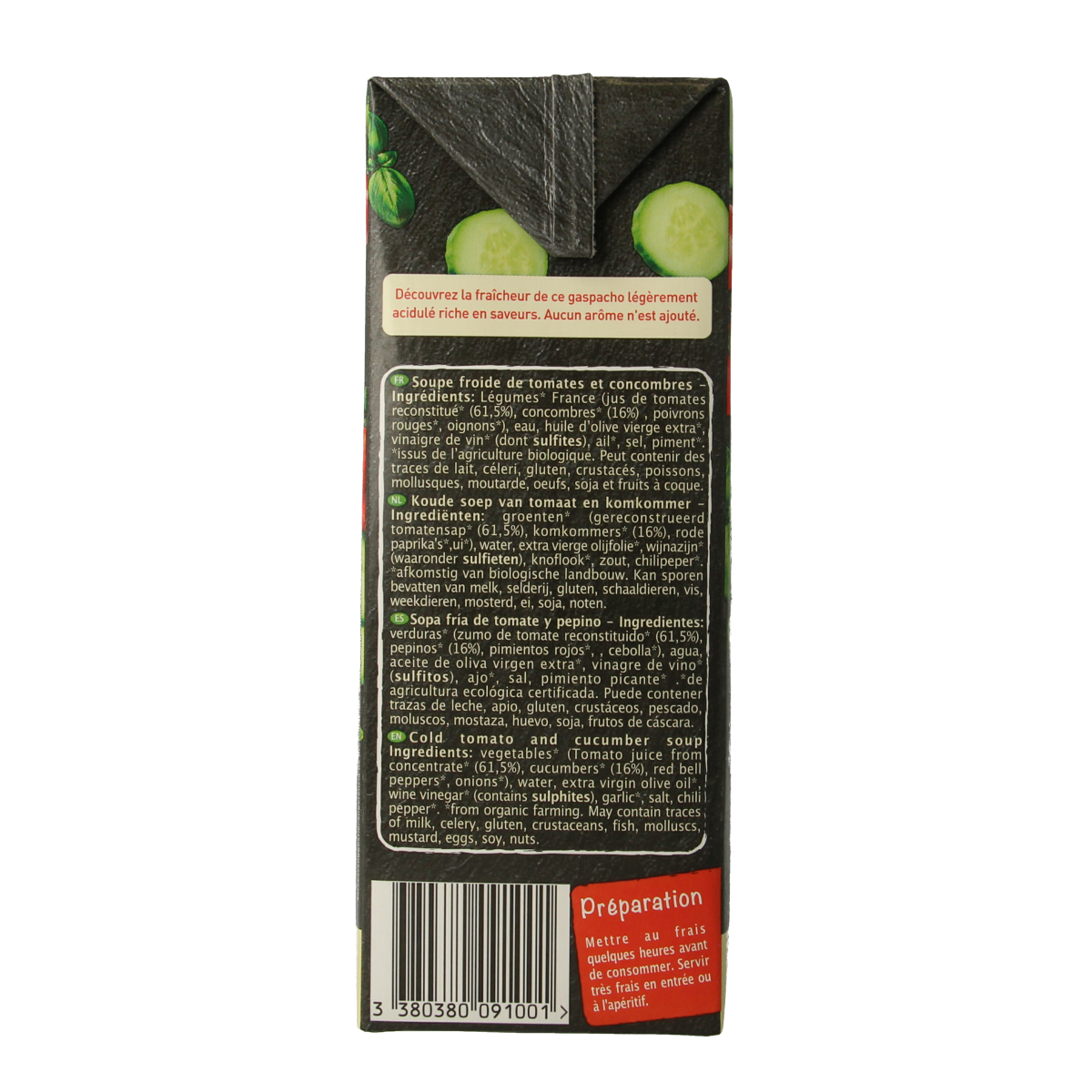 Primeal Gaspacho tomaat komkommer bio 1.00 Liter