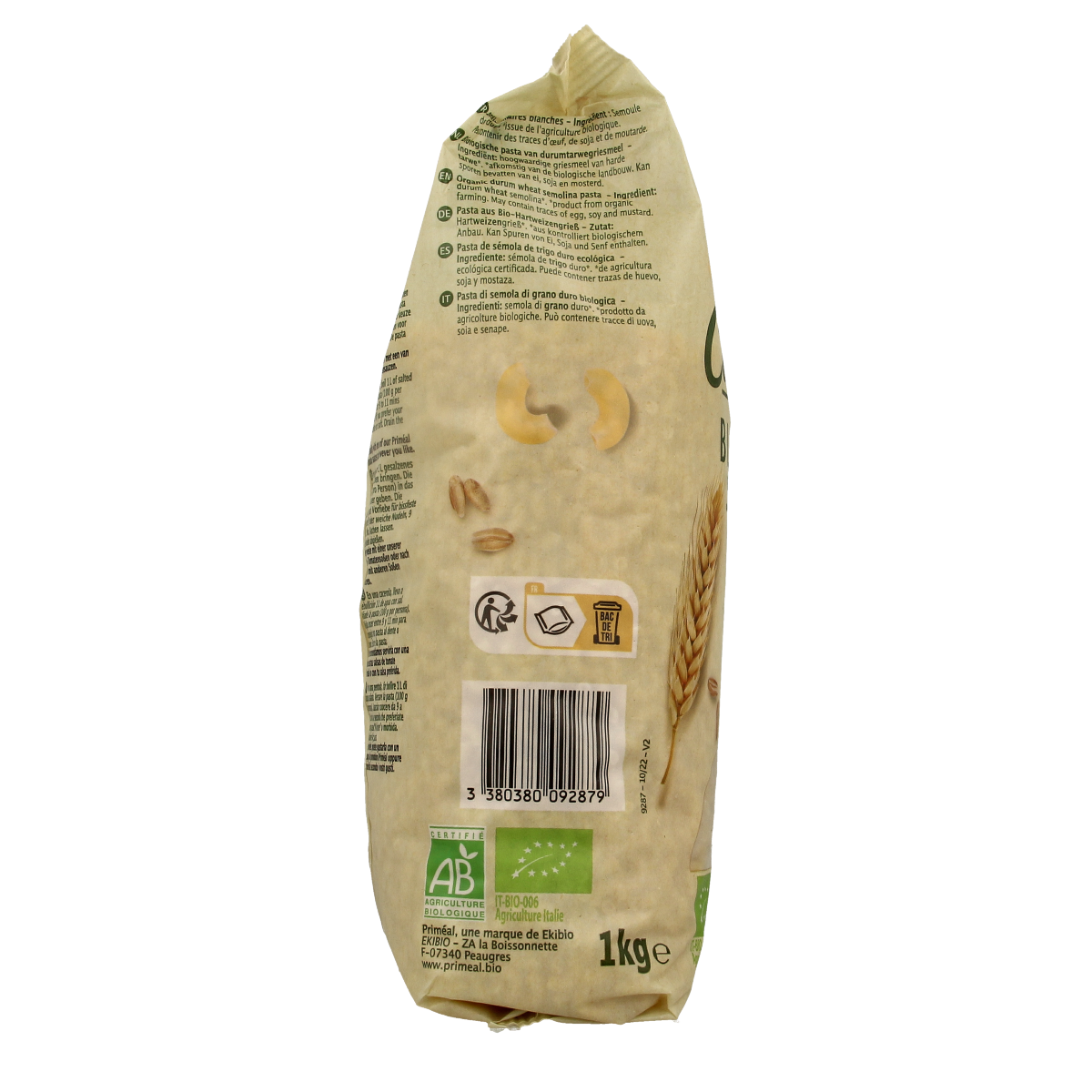 Primeal Macaroni elleboog familie bio 1.00 Kilogram