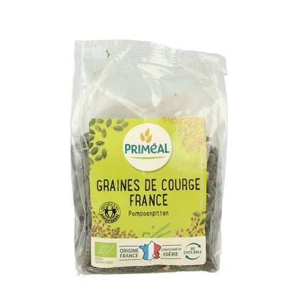Primeal Pompoenpitten uit Frankrijk bio 250.00 Gram